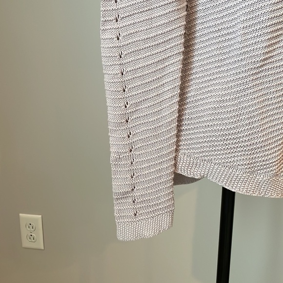 Belle by Bellidini Knit Cardigan Sweater SZ S Light Purple Open Front No Pockets - Picture 6 of 13